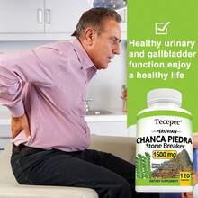 Chanca Piedra Leaf 120 Capsules- 1600 Mg Per Serving - Urinary Tract And Gallbladder Health Supplement- Suitable For Men And Women - 1 Bottle - View 6