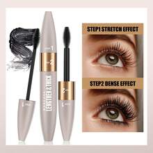 HelloKiss Bộ 2 sản phẩm mascara và kẻ mắt chống thấm nước lâu trôi, mascara làm dày và cong mi, kẻ mắt mịn màng không lem, phù hợp cho người mới bắt đầu, sử dụng hàng ngày, dự tiệc, ngày lễ, quà tặng Ngày của Mẹ. - màu đen - Xem 7