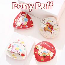 BATENG 1pc Powder Puff With Pony Pattern,Makeup Blenders,Makeup Sponge Puff Suitable For All Skin Types With Storage Box,Thick And Soft,Cream And Powder For Flawless,Soft And Skin Friendly Makeup Puff,Makeup Tools Easy Carrying Or Travel,Room Decor,Vanity,Bedroom,Gifts,Gifts For Women,Christmas Gifts - Multicolor - View 2