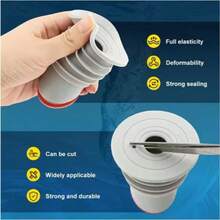 1 Set Anti-Backflow Anti-Odor Drain Plug With Silicone Gasket - Suitable For Drain Pipes, Kitchen Sinks, Washing Machine Outlets - Anti-Backflow, Anti-Odor, Easy Installation, Anti-Clogging (Suitable For Residential/Commercial) - Multicolor - View 10