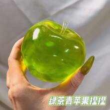 1个2025新款汽水造型挤压减压玩具，绿茶苹果香味慢回弹麦芽挤压玩具，生日/圣诞礼物，完美礼物 - 彩色 - 查看 2