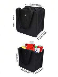 Hanging Waterproof Car Trash Can Car Storage Box For Peels Butts Confetti Foldable Car Garbage Bin Portable Large Capacity Dustbin Organizer & Storage Bag For Office Home Garbage Organizer Container Car Accessories Car Interior Accessory Home Decor - Multicolor - View 5