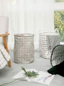 Cesta de lavandería plegable, impermeable y de gran capacidad con estampado de animales de dibujos animados, adecuada para dormitorio, baño y sala de estar, cesto de ropa sucia y caja de almacenamiento - Verde - Ver 5