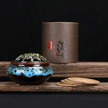 40个装中国香炉，传统檀香香炉，家用，艾蒿香氛，清新空气，卧室浴室除臭香薰，助眠装饰品 - 沉香款 - 查看 11
