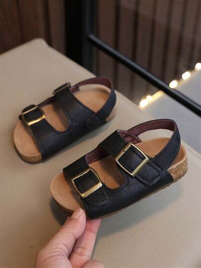 1 Pair Comfortable & Fashionable Baby/Toddler Sandals, Summer Boys/Girls Roman Sandals, Suitable For Outdoor Beach Wear