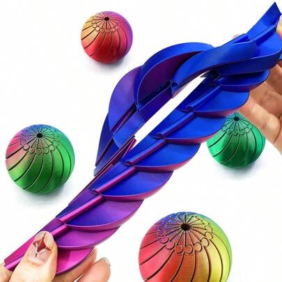 这款扭扭减压球表面光滑，呈螺旋状纹理，层次感独特。轻轻扭动揉捏，即可释放压力，同时带来视觉和触觉的双重疗愈效果。无论是工作、休闲还是居家放松，它都是您随身携带、缓解压力的好伙伴。模型制作和兴趣爱好也是不错的选择。