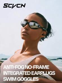 SCVCN Women's Professional Anti-Fog Waterproof Swimming Goggles With High Definition Clear Lenses, Adult Swimming Goggles With Earplugs - Multicolor - View 3