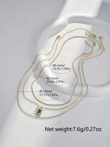 Multi-Layer Gold Hollow Butterfly Pendant Necklace With Natural Pearl Decor, Fashion Layered Necklace For Women - Yellow Gold - View 3
