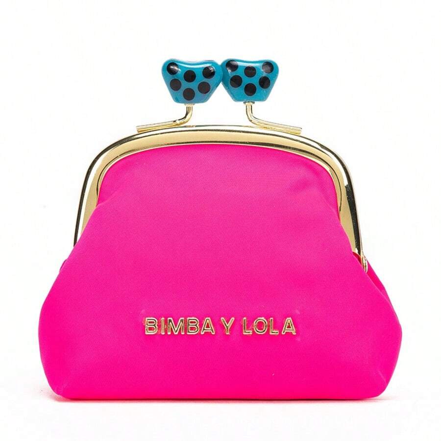 Coin Purse, Kiss Lock Coin Purse For Women, Large Capacity Coin Pouch,Vintage Change Purse Cute Car Coin Holder For Women - 桃紅 - 查看 1