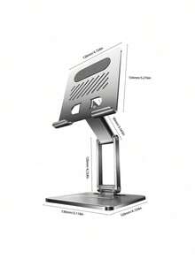 Soporte giratorio dorado para tableta - Soporte ajustable y plegable universal para iPad/, teléfonos y tabletas (uso de escritorio) - Ver 4