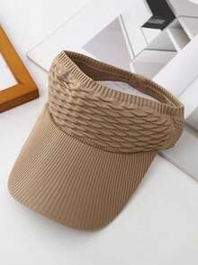 1顶男女通用鱼鳞镂空针织帽，时尚百搭，轻盈透气，针织开口设计，如羽毛般柔软轻薄，方便携带，网眼透气有效排汗，不会压扁头发或导致头发油腻。 - 彩色 - 查看 5