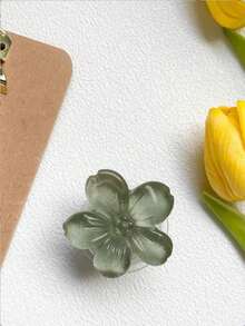 1个/2个可爱花朵元素推拉支架手机支架，3D立体花朵可折叠手机支架，清新花朵粘性气泡手机支架，可伸缩花朵手机握把，适用于智能手机、平板电脑、手机配件，春季生日礼物 - 彩色 - 查看 18