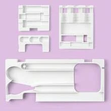 Applicable For Maker 4/Maker 3/Maker Tool Storage Inner Tray, QS Needle Accessory Storage Box, Drawer-Style Control Tool Kit Tray, Blade Storage Accessories And Supplies, Used For Organizing And Storing Control Tools And Blades - White - View 1