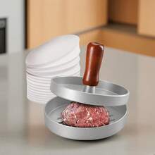 New Household Hamburger Meat Press, Commercial Hamburger Mold Meat Patty Maker - Silver - View 4