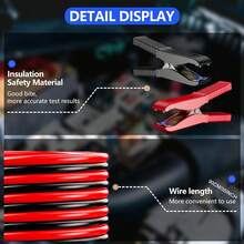 Automotive Relay Tester - 4 & 5 Pin 12V/24V Auto Diagnostic Tool, Small Handheld DIY Car Tester With Battery Clips, Relay Testing Kit, Electrical Systems Tool - Black - View 4