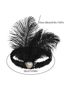 1件 1920年代欧美风格化装舞会女士头饰 - 彩色 - 查看 6