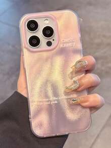 Cute 3D Gradient Glitter Phone Case, Compatible With IPhone 17 Pro Max, 17 Pro, 17 Air, 16, 15, 14 Plus, 13, 12 Pro Max, 11, Luxury Shiny Protective Soft Cas - Pink - View 2