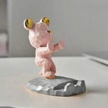 1 pieza Soporte ajustable para teléfono móvil con decoración en forma de oso de dibujos animados, compatible con smartphones y tabletas, adecuado para escritorio, mesita de noche, sala de estar, estudio, dormitorio, regalo para cumpleaños, graduación, fiesta de primavera - Multicolor - Ver 12