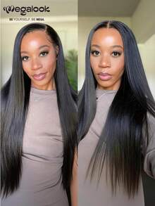 MEGALOOK Tóc giả ren phía trước 6x6, dài 12-26 inch, đường chân tóc ren trong suốt đã được tẩy trắng sẵn, tóc giả ngắn gợn sóng 12 inch - Không cần keo, đường chân tóc tự nhiên thoải mái cho người mới bắt đầu, phù hợp cho sử dụng hàng ngày, tiệc tùng, cosplay, trường học, kỳ nghỉ, Giáng sinh, Halloween, đám cưới, hẹn hò, Lễ Phục sinh, phụ nữ. - SNatural - Xem 4