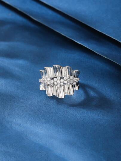 Nhẫn đồng trơn hình hoa dành cho nữ, thời trang và quyến rũ, thích hợp làm quà tặng, quà lễ hội và đeo hàng ngày.