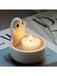 1 chiếc giá đỡ nến hình thỏ bằng gốm, giá đỡ nến kiểu trứng Phục Sinh, giá đỡ nến trang trí bàn tiệc, quà tặng hình thỏ Phục Sinh, giá đỡ nến mùa xuân Phục Sinh, đồ thủ công gốm sứ Phục Sinh, không kèm nến. - Nhiều kiểu dáng - Xem 3