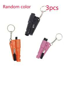 Martillo de para coche, 3 en 1: Rompedor de ventanas de coche, martillo de de emergencia, llavero con martillo de - C - Ver 9