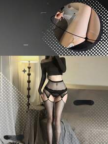 1 đôi quần tất in hình thiên thần và ác quỷ phong cách retro mới, quần legging cá tính theo phong cách "gái hư" (Subculture Hot Girl). - Nhiều màu - Xem 4