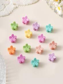 20 piezas/50 piezas/100 piezas Pinzas de pelo mini de color macaron, Pinzas de pelo lindas de princesa para niñas, Pinzas versátiles y dulces para el flequillo, Accesorios de pelo de uso diario - Multicolor - Ver 4