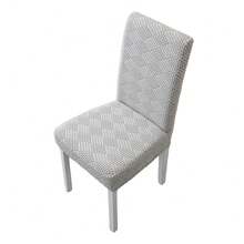 Elastic Stretch Dining Chair Cover Jacquard Chair Cushion Cover Polar Fleece Waterproof Seat Covers Chair Protectors - Multicolor - View 12
