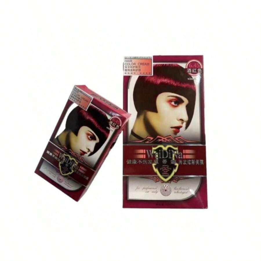 1 tinte para el cabello, rojo vino - Burdeos - Ver 1