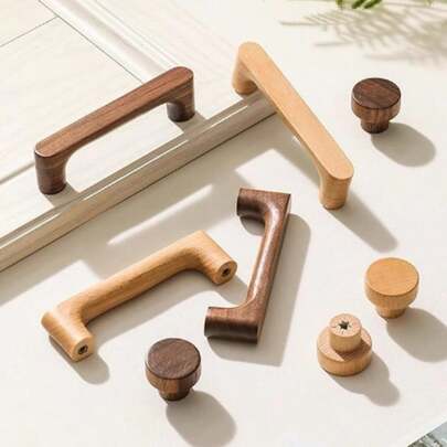 Tay nắm tủ gỗ kiểu Bắc Âu, tay nắm ngăn kéo nhà bếp, núm cửa tủ quần áo, phụ kiện nội thất