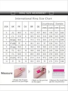 Women's Artificial  Ring, Elegant Fashion Rings, Copper Chain Design, Casual Style Jewelry Gift For Women, All Season Accessory For Parties & Anniversaries - Vàng - Xem 3
