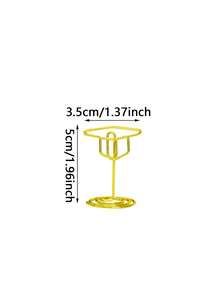 6pcs Graduation Cap Table Number And Photo Holder – Perfect For Displaying Photos, Business Cards, Place Cards, And Memos; Ideal As Tabletop Decor For Graduation Parties, Weddings, Birthday Celebrations, And Themed Events. - One Size Fits All - View 3
