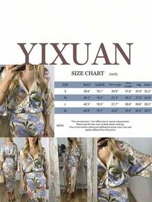 2pcs Women's Vintage Bohemian Tropical Print Midi Dress Set, Casual Fashionable Boho Style Spring/Summer Outfit - 彩色 - 查看 5