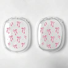 1pc Butterfly & Cherry Blossom Printed Transparent Soft TPU Protective Case Compatible With Apple Max Headphones - Multicolor - View 5