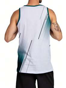 Sleeveless Tank Top/Abadá Style Polyester Palmeiras White And Green - Nhiều màu - Xem 2