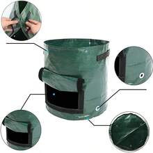 5 túi trồng khoai tây, túi trồng khoai tây có nắp lật và tay cầm, túi trồng rau củ quả, hành tây, trái cây, cà chua, cà rốt. - màu xanh lá - Xem 6
