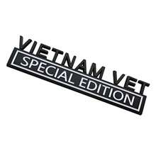 1pc Vietnam Vet Special Edition Emblems 3D Raised Decals Exterior Truck Stickers Fender Vietnam Veteran Badges Replacement For F150 F250 F350 1500 2500 C10 C15 Black White - Black White - View 3