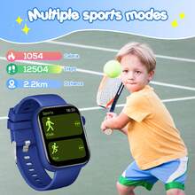 Reloj inteligente para niños con llamada Bluetooth y reproducción de música, chip de bajo consumo para larga duración de la batería, función de linterna, reloj deportivo minimalista de alta definición adecuado para niños y niñas - Ver 4