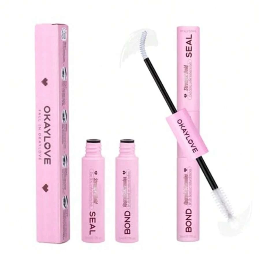 Lash Cluster Glue Waterproof Lash Bond and Seal Lash Glue for Eyelash Clusters 150H+ Strong Hold 2-in-1 White Eyelash Extension Glue Quick-Drying Non-Irritating - White Bond - Ver 1
