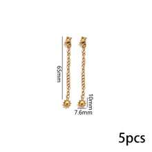 5pcs/Pack Stainless Steel Lobster Clasp With Extended Chain, Sun, Moon, Heart, Faux Pearl Pendant DIY Jewelry Accessories - Multicolor (5 Pieces) - View 16