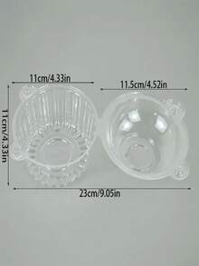 50 Peças Caixas de Cupcake de Plástico Transparente com Tampa Basculante - Quadradas, Recipientes Reutilizáveis para Bolos, Sanduíches, Bolos de Queijo, Muffins e Bolos - Ideal para Casamentos, Aniversários, Natal e Decorações de Festa - Branco - Visão 4