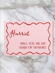 Personalized Bridesmaid Proposal Card/Custom Bridesmaid Proposal Photo Strip/Photo Booth/Bridesmaid Proposal Gift Tag/Gift Tag/Will You Be My Bridesmaid/Maid Of Honor Proposal Card/Wedding Party Proposal Gift/Boho Style/Modern - Multicolor - View 6