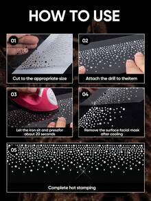 12Pcs Rhinestone Iron-On Sheets, Glitter Crystal Transfer Patches For Clothing Jeans Jackets DIY Crafts - Gorgeous - View 6