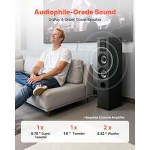 Amplificateurs audio - 3-Wege-System mit 1,91 cm et 2,54 cm Hochtöner - Voir 2