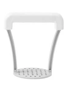 2 piezas Prensador manual de patatas, herramienta de prensado de alimentos para hacer puré, para uso doméstico, prensador de camote - Multicolor - Ver 4