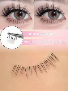 120 sợi mi giả Asiteo C-Curl lấy cảm hứng từ hoa hướng dương - Mi giả dạng chùm nhẹ tự nhiên, phù hợp cho trang điểm mắt quyến rũ, chất liệu mỏng nhẹ, không cần keo, mềm mại và bồng bềnh. - C - Xem 7