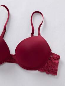 4 Stück Damen Komfort Unterwäsche Kollektion - Luxuriöser Push-Up-BH mit zarten Spitzendetails, hoher Halt und weicher, atmungsaktiver Stoff für höchsten Komfort - Verschiedenfarbig - Übersicht 7