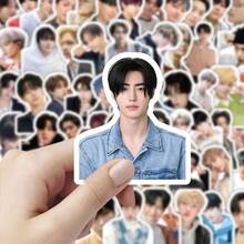 100pcs EN/HY Boyband Stickers, Celebrity Notebook Phone DIY Scrapbooking Waterproof Decorative Stickers - Multicolor - View 10