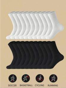 1/2/4/6 Pairs Of Autumn And Winter Women's Mid Length Socks, White, Sports And Casual Socks,Socks,Socks Women,Socks For Men,Socks For Girls,Socks For Women Ankle,Socks For Boys,Socks Women Ankle,Socks With Ruffle,Socks Women Long,Socks Women Winter,Socks Cute,Socks Funny,Sock Boots Knee High,Socks Long,Socks For Winter,Slouchy Socks For Women,Scrunch Socks,Slouch Socks For Women, Socks For Boots,Scrunch Socks Women,Tube Socks Women,Slouchy Socks,Womens Slouch Socks,Calf Socks For Women,Socks For Women,Boot Socks For Women,Long Socks For Women,Slouchy Socks,Tall Socks For Women,Long Socks For Boots,Womens Fashion,Knee Socks For Women,Yoga Accessories,Lagree Grip Socks Women,Brown Yoga Mat,Compression Pilates Socks Arch Support,Grip Socks Pilates,Grippy Socks Woman Pilates,Wool Knee High Socks,Wool Knee Socks,Short Hunter Boots Socks,Cable Knit Knee High Socks For Women,Wool Cable Knit Crew - Random Color - View 2